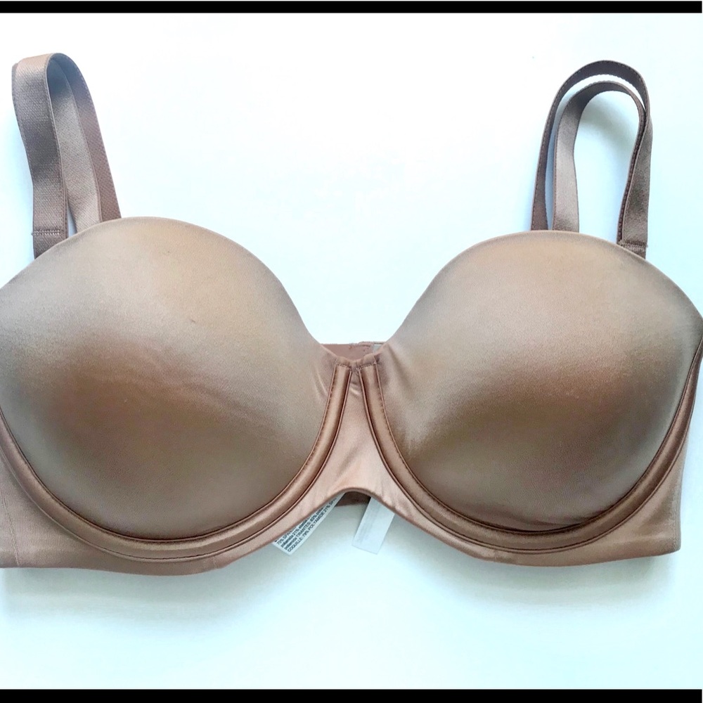 Soma 34DD soft Tan Vanishing Strapless Bra NWOT